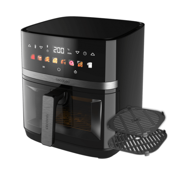 CECOTEC CECOFRY&GRILL DUOHEAT 8000 FRIGGITRICE AD ARIA 8.0 LT FINESTRA E DISPLAY COLORI (100501)