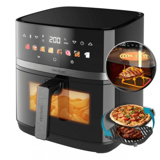 CECOTEC CECOFRY&GRILL DUOHEAT 8000 FRIGGITRICE AD ARIA 8.0 LT FINESTRA E DISPLAY COLORI (100501)