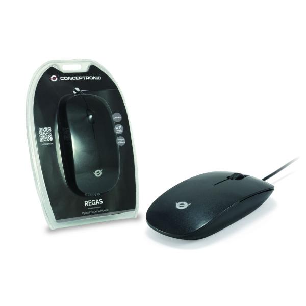 CONCEPTRONIC CLLM3BDESK - MOUSE WIRED USB - 3 PULSANTI - 1000 DPI