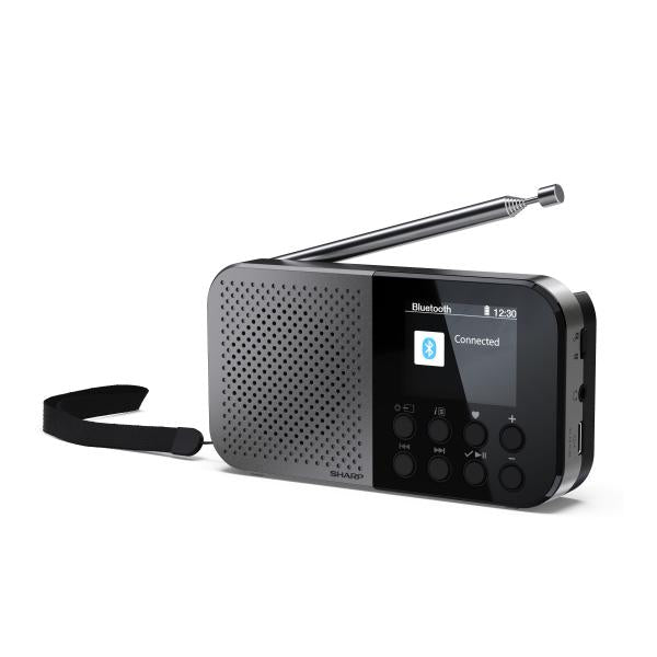 SHARP DR-P520(GY) - RADIO DIGITALE PORTATILE - DAB/DAB+ - LCD MONOCROMATICO - BLUETOOTH 5.0 - GRAY