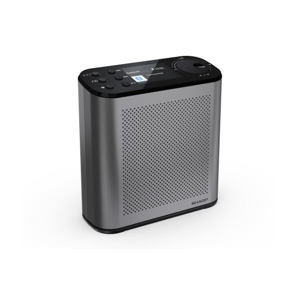 SHARP OSAKA DR-P530(GY) - RADIO DIGITALE PORTATILE - DAB/DAB+ - 2.4"""" SLIDE SHOW DISPLAY - BLUETOOTH 5.3 - STORM GREY