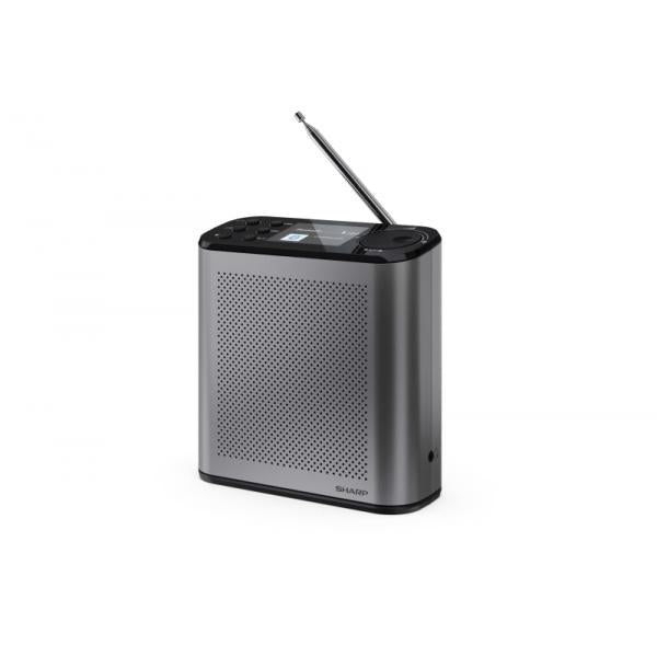 SHARP OSAKA DR-P530(GY) - RADIO DIGITALE PORTATILE - DAB/DAB+ - 2.4"""" SLIDE SHOW DISPLAY - BLUETOOTH 5.3 - STORM GREY