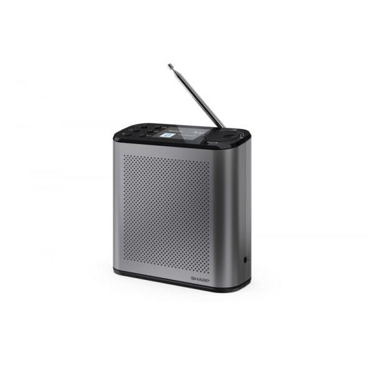 SHARP OSAKA DR-P530(GY) - RADIO DIGITALE PORTATILE - DAB/DAB+ - 2.4"""" SLIDE SHOW DISPLAY - BLUETOOTH 5.3 - STORM GREY