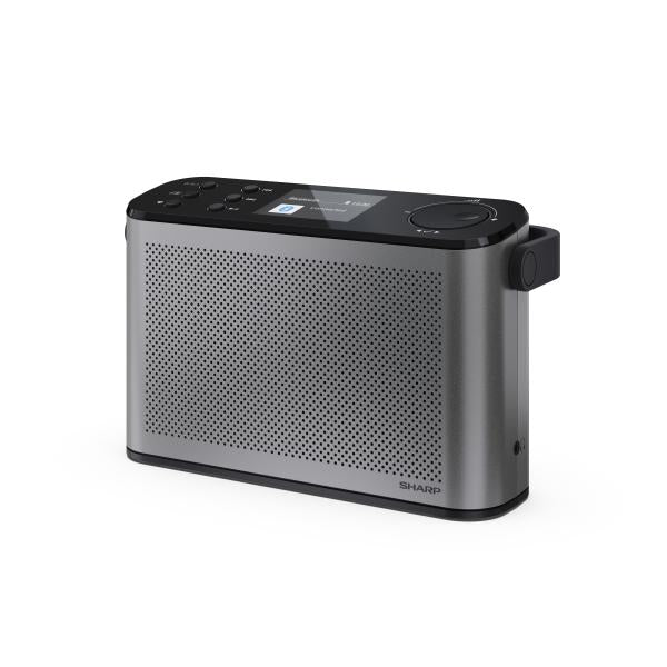 SHARP OSAKA DR-P540(GY) - RADIO DIGITALE PORTATILE - DAB/DAB+ - 2.4"" SLIDE SHOW DISPLAY - BLUETOOTH 5.3 - STORM GREY