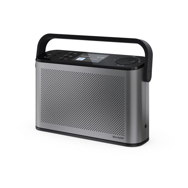SHARP OSAKA DR-P540(GY) - RADIO DIGITALE PORTATILE - DAB/DAB+ - 2.4"" SLIDE SHOW DISPLAY - BLUETOOTH 5.3 - STORM GREY