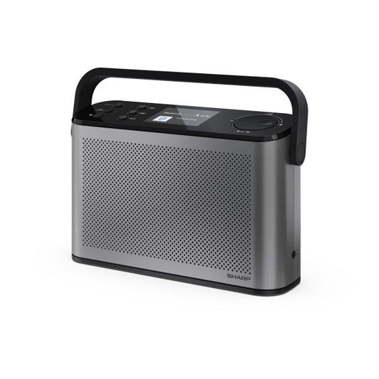 SHARP OSAKA DR-P540(GY) - RADIO DIGITALE PORTATILE - DAB/DAB+ - 2.4"" SLIDE SHOW DISPLAY - BLUETOOTH 5.3 - STORM GREY
