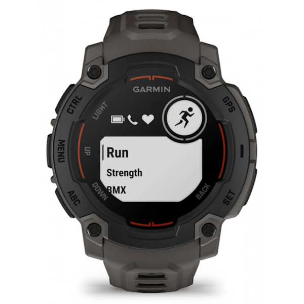GARMIN INSTINCT E 45MM BLACK CINTURINO CHARCOAL