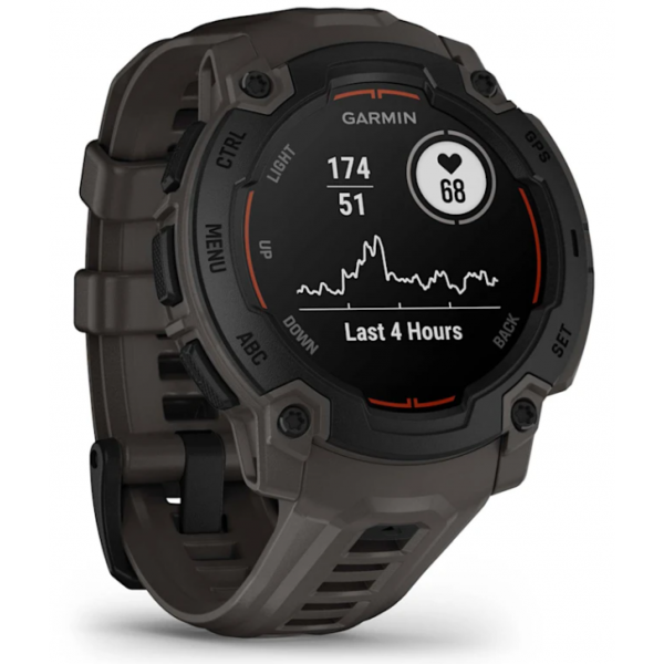 GARMIN INSTINCT E 45MM BLACK CINTURINO CHARCOAL