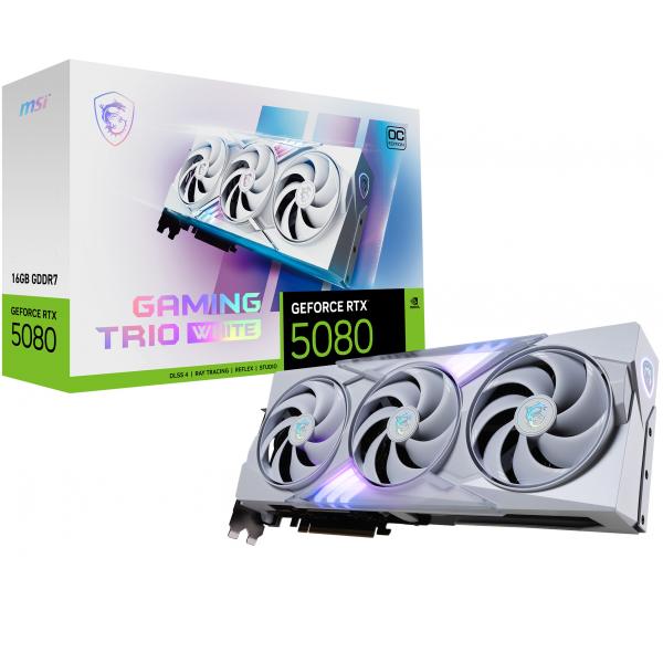 VGA MSI GEFORCE RTX 5080 16G GAMING TRIO OC WHITE