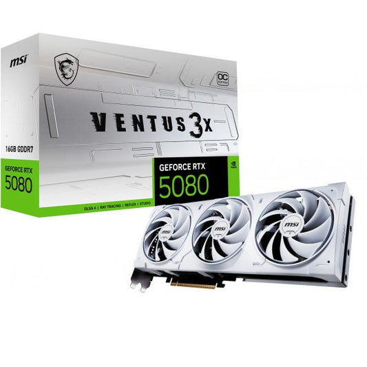 VGA MSI GEFORCE RTX 5080 16G VENTUS 3X OC WHITE