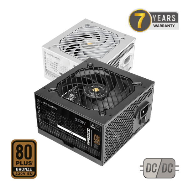 MARSGAMING ALIMENTATORE MPB650SI 650W 80PLUS BRONZE APFC 2X PCIE6+2PIN
