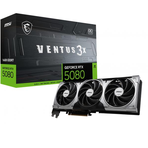 VGA MSI GEFORCE RTX 5080 16G VENTUS 3X OC
