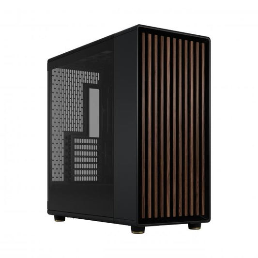 FRACTAL CASE MID TOWER NORTH XL RC CHARCOAL BLACK TG DARK MB connettore inv