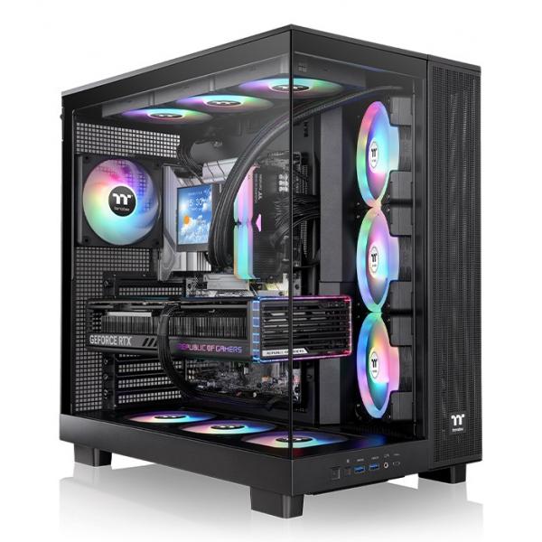 THERMALTAKE CASE M.TOWER VIEW 380 XL 2*TG ARGB 4*120MM FAN