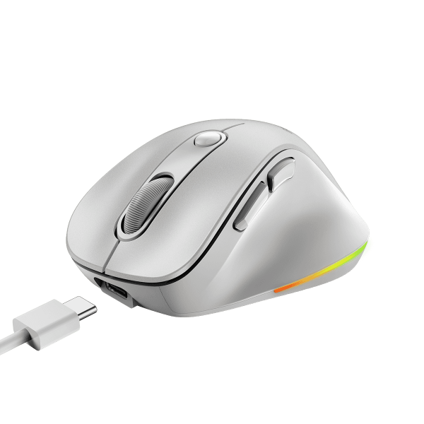 GENIUS MOUSE WIR. ERGO 9000S PRO MINI RGB BT DUO WIRELESS (BT +2.4Ghz) PEAR