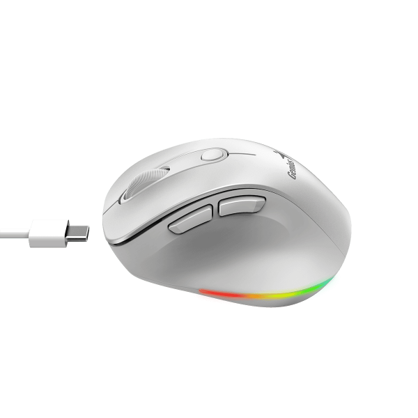 GENIUS MOUSE WIR. ERGO 9000S PRO MINI RGB BT DUO WIRELESS (BT +2.4Ghz) PEAR