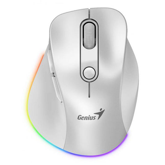 GENIUS MOUSE WIR. ERGO 9000S PRO MINI RGB BT DUO WIRELESS (BT +2.4Ghz) PEAR