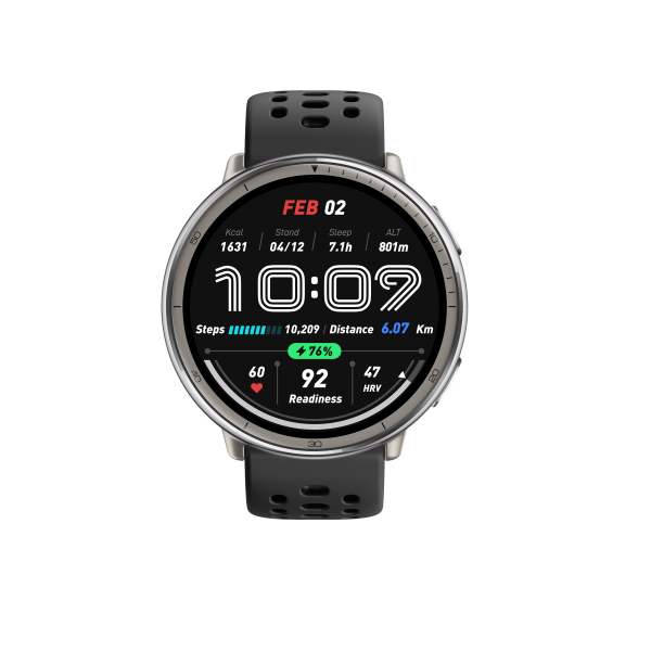Amazfit Active 2 3,35 cm (1.32") 44 mm Digitale 466 x 466 Pixel Touch screen Argento GPS (satellitare)