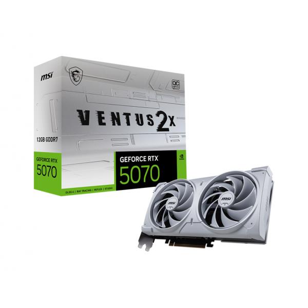 VGA MSI GEFORCE RTX 5070 12G VENTUS 2X OC WHITE