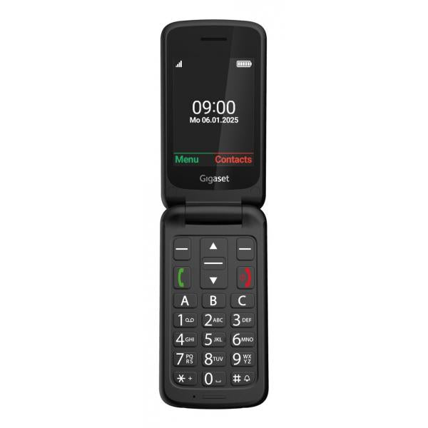 GIGASET GL595 BLACK EASY PHONE CLAMSHELL 2.8"