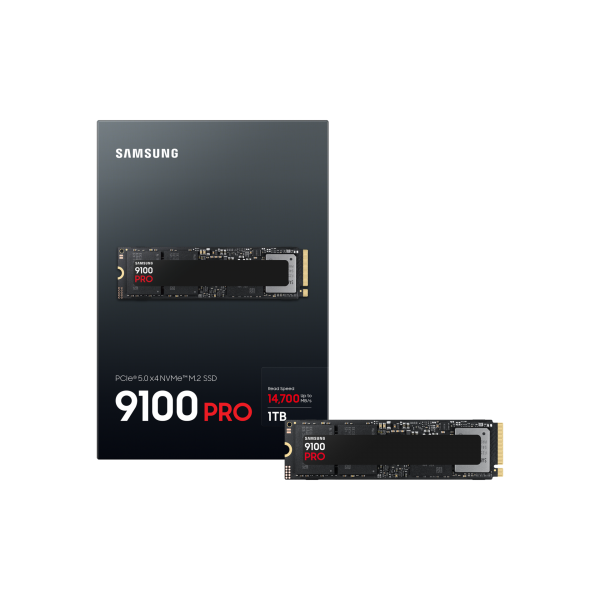 SAMSUNG SSD 9100 PRO 1TB MZ-VAP1T0BW PCIe 5.0 M2 NVME R/W 14700/13300 (SIAE