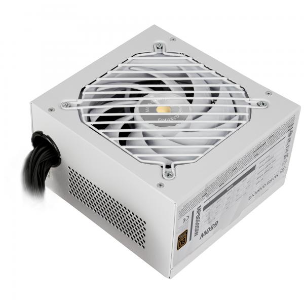 MARSGAMING ALIMENTATORE MPB650SIW 650W 80PLUS BRONZE BIANCO APFC 2X PCIE6+