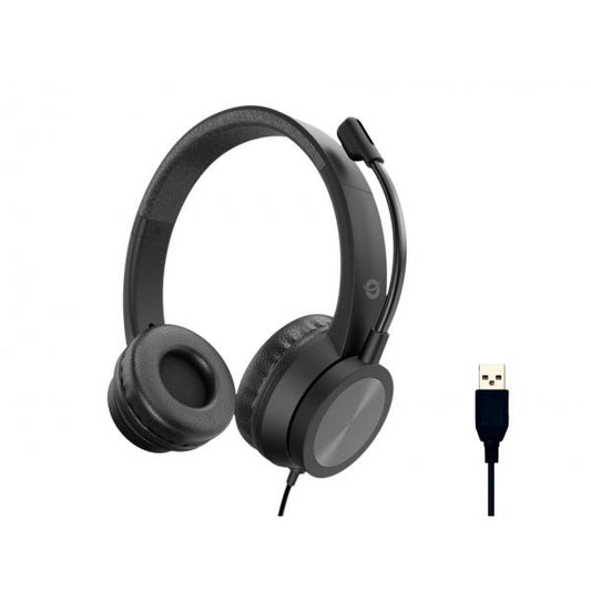 CONCEPTRONIC POLONA05B - CUFFIE OVEREAR - MICROFONO NOISE CANC. - CONTROLLO VOLUME - USB-A