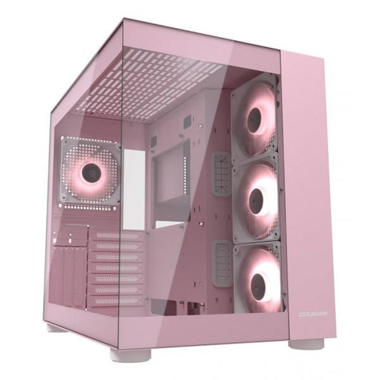 COUGAR CASE MID TOWER DUAL CHAMBER FV150 RGB ROSA 3x120INV+120 + HUB