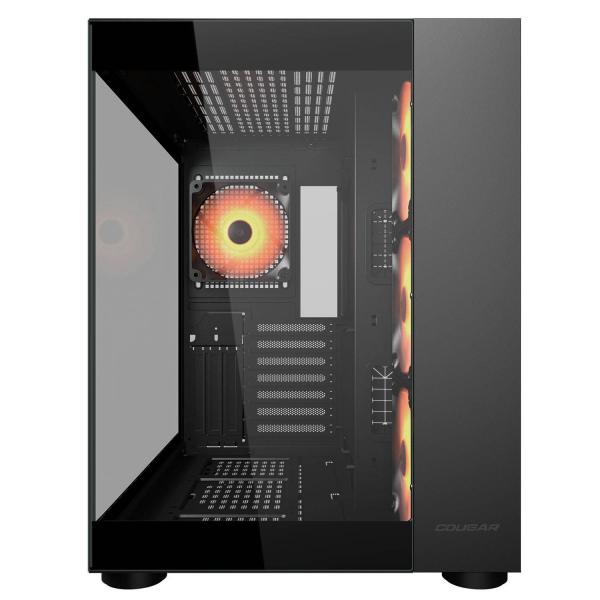 COUGAR CASE MID TOWER CUBE FV 150 RGB BLK D.CHAMBER 3*120+120mm ARGB FAN