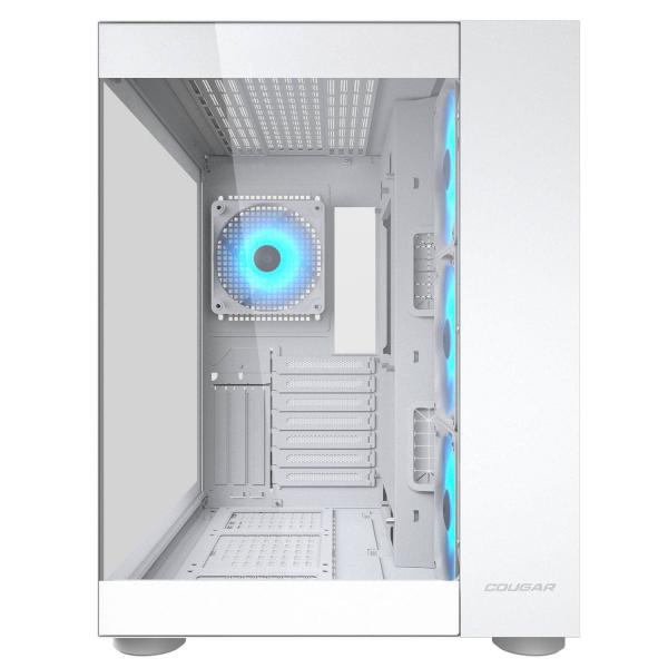 COUGAR CASE MID TOWER CUBE FV 150 RGB WHITE D.CHAMBER 3*120+120mm ARGB FAN
