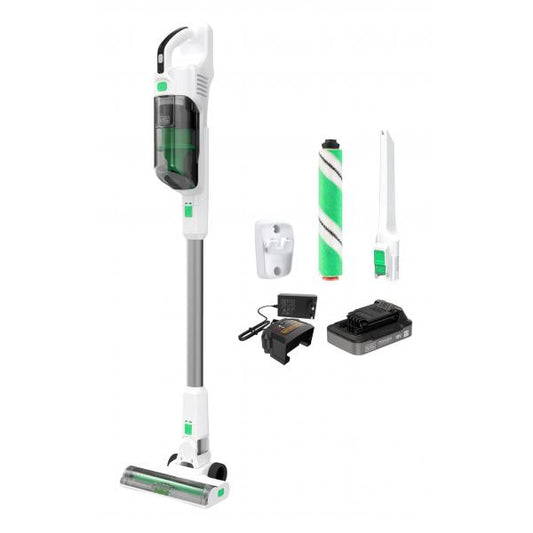 Black & Decker REVSV18D1HF-QW scopa elettrica Aspirapolvere a bastone 2 in 1 Batteria Secco Senza sacchetto 0,5 L 36 W Verde, Bianco 2 Ah