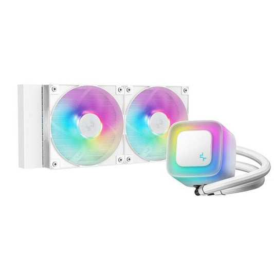 DEEPCOOL RAFF. LIQUIDO LE240 V2 BIANCA 2*ARGB