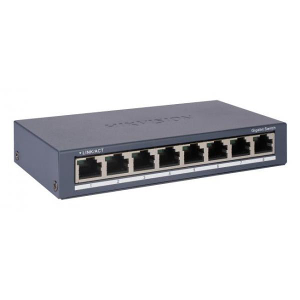 HIKVISION DS-3E0508-O - DESKTOP SWITCH 8 PT 10/100/1000M RJ45 CASE METALLO