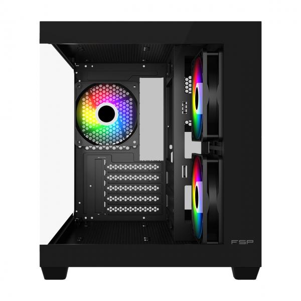 FSP FORTRON CASE M.TOWER S140 USB3*1 USB2.0*2, 120mm REVERSE ARGB FAN* 2 &