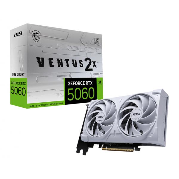 VGA MSI GEFORCE RTX 5060 8G VENTUS 2X OC WHITE