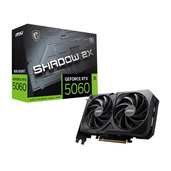 VGA MSI GEFORCE RTX 5060 8G SHADOW 2X OC BULK