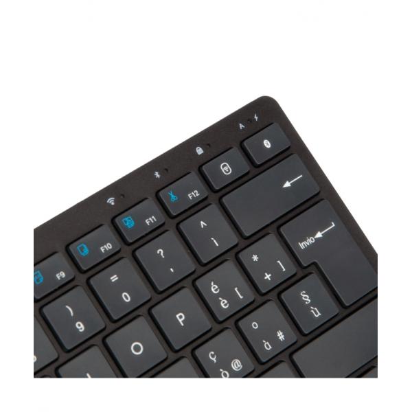 VULTECH KEY-601WBT - MINI TASTIERA SLIM WIRELESS + BLUETOOTH - LOW PROFILE - BATTERIA INTEGRATA RIC.
