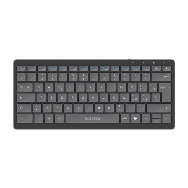VULTECH KEY-601WBT - MINI TASTIERA SLIM WIRELESS + BLUETOOTH - LOW PROFILE - BATTERIA INTEGRATA RIC.