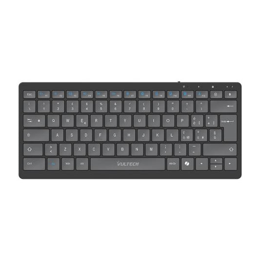 VULTECH KEY-601WBT - MINI TASTIERA SLIM WIRELESS + BLUETOOTH - LOW PROFILE - BATTERIA INTEGRATA RIC.