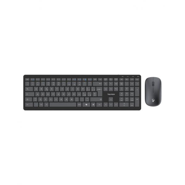 VULTECH KM-851W - KIT TASTIERA E MOUSE SLIM WIRELESS - LOW PROFILE - TASTI FUNZIONALI