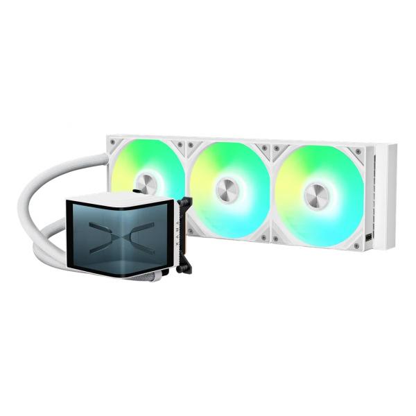 TRYX RAFF LIQUIDO PANORAMA 360 ARGB AIO 3D-AMOLED DISPLAY 360mm WHITE