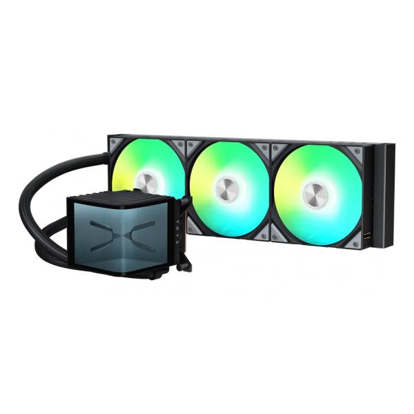 TRYX RAFF LIQUIDO PANORAMA 360 ARGB AIO 3D-AMOLED DISPLAY 360mm BLACK