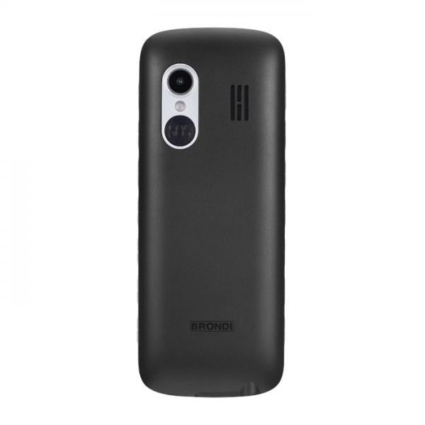 BRONDI AMICO DI CASA+ (NERO) - TELEFONO CELLULARE PER ANZIANI CON BASE