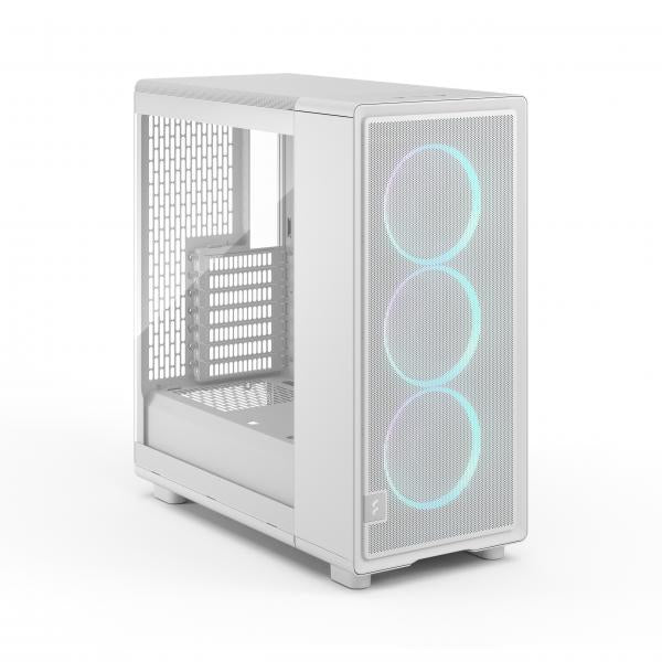 FRACTAL CASE MID TOWER EPOCH WHITE TG RGB LIGHT TINT 3*120mm MOMENTUM FAN