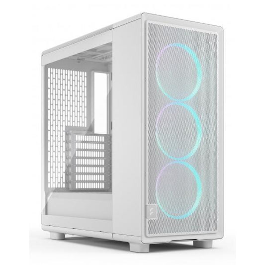 FRACTAL CASE MID TOWER EPOCH WHITE TG RGB LIGHT TINT 3*120mm MOMENTUM FAN