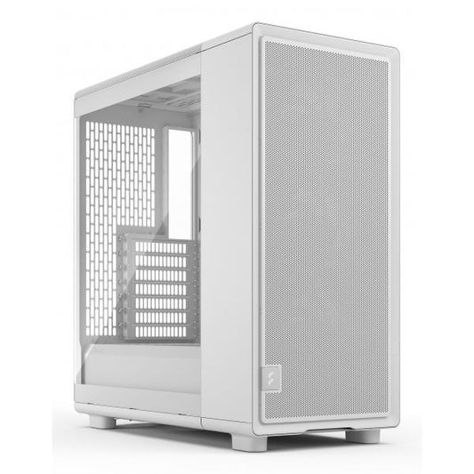FRACTAL CASE MID TOWER EPOCH WHITE TG CLEAR TINT 3*120mm MOMENTUM FAN