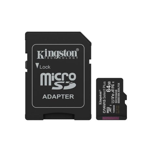 KT 64GB mSDXC Canvas Select+ Adp