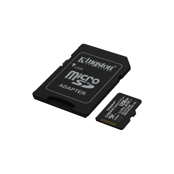 KINGSTON CANVAS SELECT PLUS 128GB (SDCS3/128GB) - MICRO SD 128GB + ADATTATORE SD
