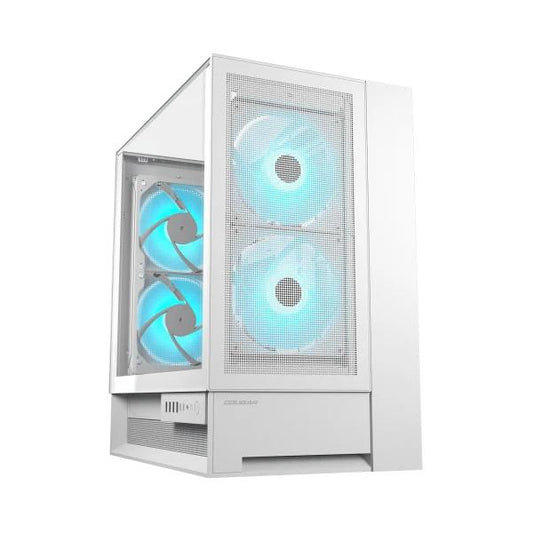 COUGAR CASE MID TOWER OMNY X WHITE 2*TG 4*FAN ARGB + HUB (supp GPU VERTICAL