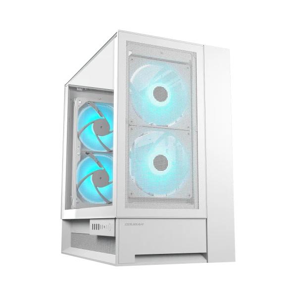 COUGAR CASE MID TOWER OMNY X WHITE 2*TG 4*FAN ARGB + HUB (supp GPU VERTICAL